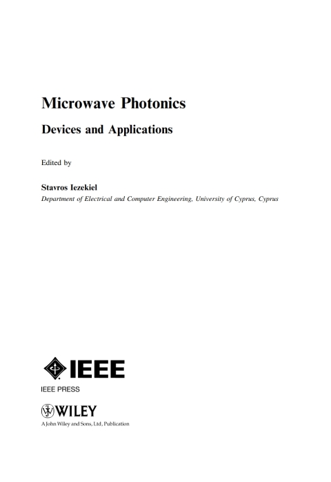 Cover image for book Microwave Photonics