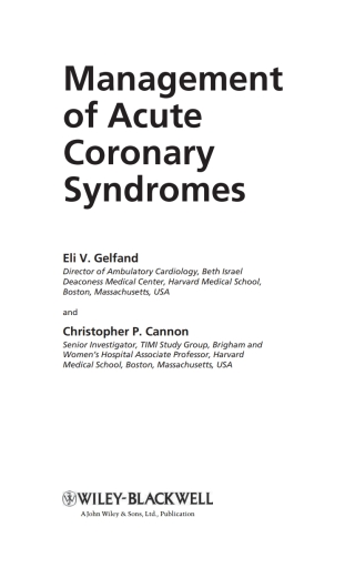 Management of Acute Coronary Syndromes