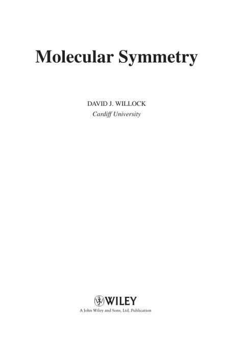 Cover image for book Molecular Symmetry