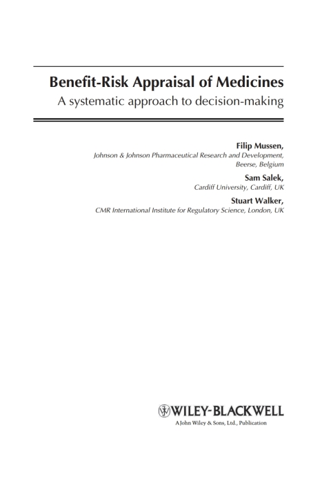 Cover image for book Benefit-Risk Appraisal of Medicines