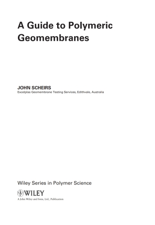 A Guide to Polymeric Geomembranes