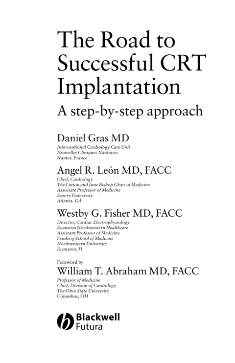Cover image for book The Road to Successful CRT Implantation
