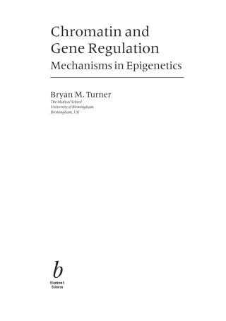 Chromatin and Gene Regulation