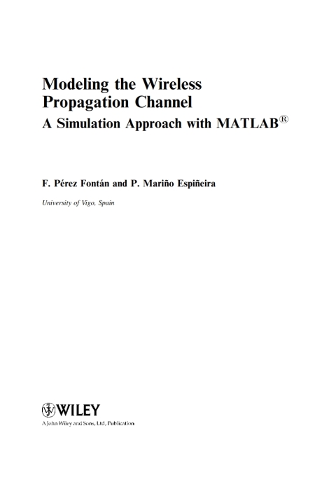 Cover image for book Modelling the Wireless Propagation Channel