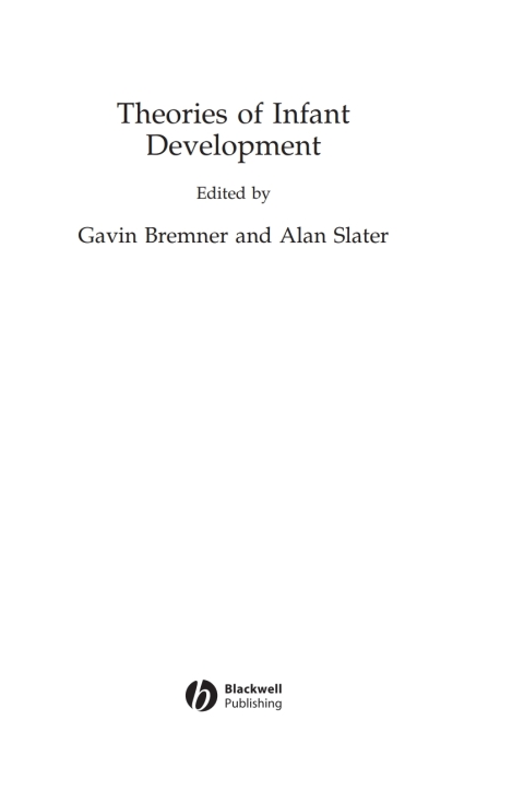 Cover image for book Theories of Infant Development