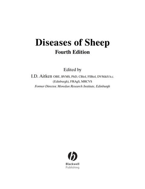 Diseases of Sheep 