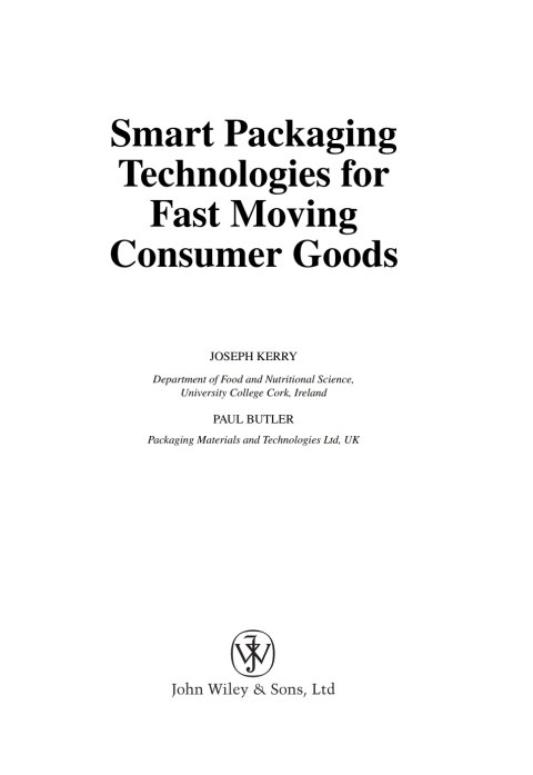 Cover image for book Smart Packaging Technologies for Fast Moving Consumer Goods