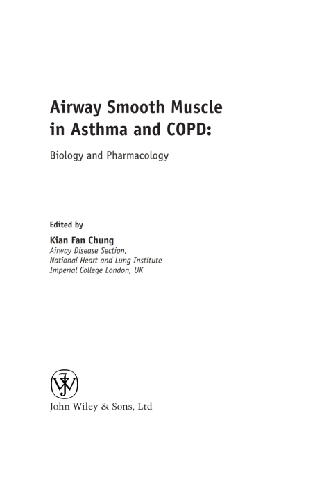 Cover image for book Airway Smooth Muscle in Asthma and COPD