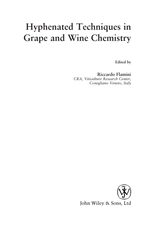 Cover image for book Hyphenated Techniques in Grape and Wine Chemistry