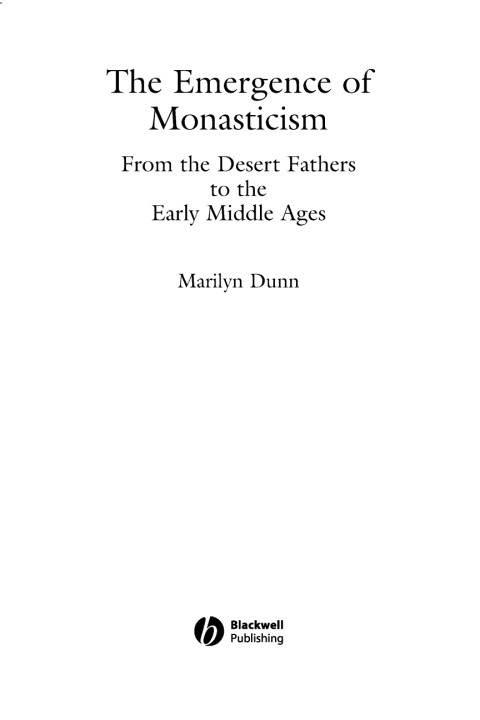 Cover image for book The Emergence of Monasticism