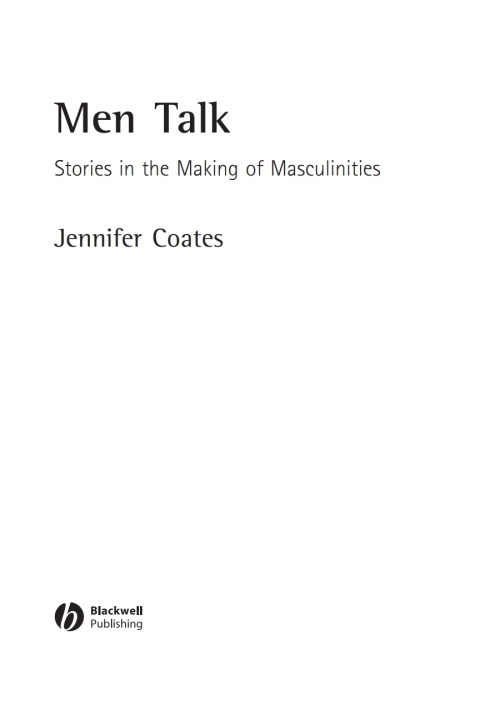 Cover image for book Men Talk
