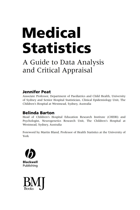 Cover image for book Medical Statistics: A Guide to Data Analysis and Critical Appraisal