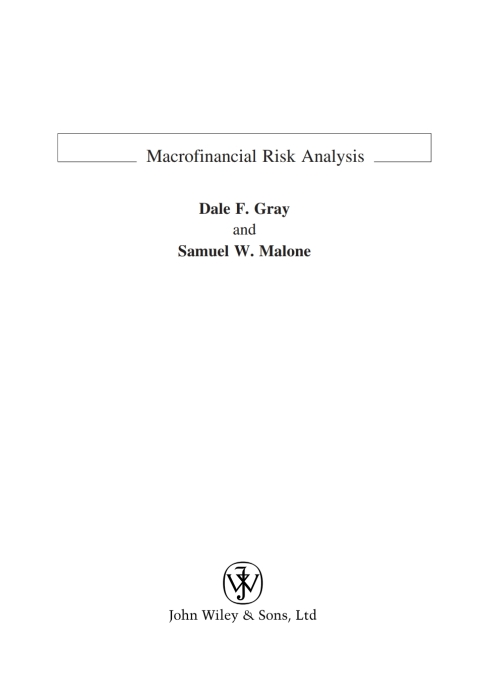 Cover image for book Macrofinancial Risk Analysis