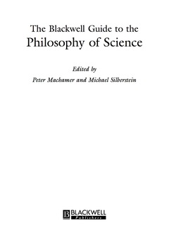 BLACKWELL GUIDE TO THE PHILOSOPHY OF SCIENCE