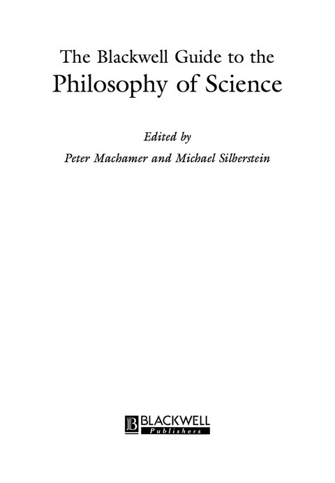 Cover image for book The Blackwell Guide to the Philosophy of Science