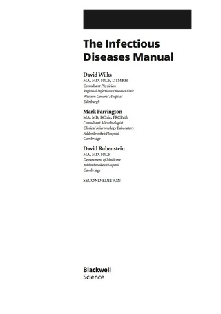 Infectious Diseases Manual