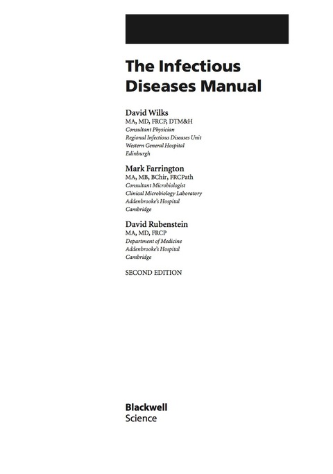 Cover image for book Infectious Diseases Manual