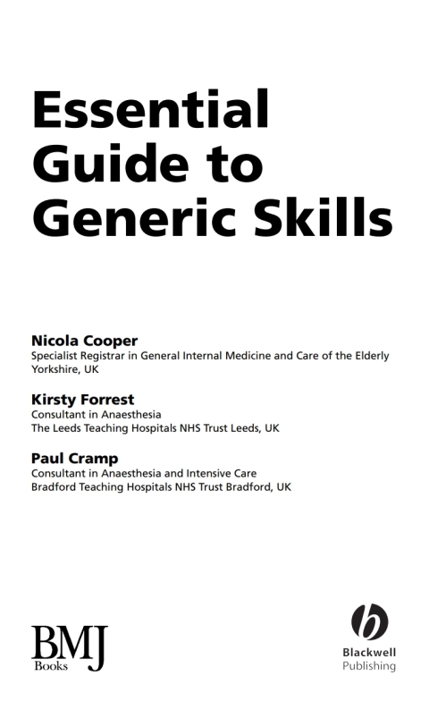 Essential Guide to Generic Skills 