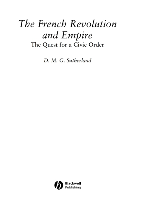 Cover image for book The French Revolution and Empire