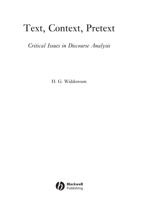 Cover image for book Text, Context, Pretext