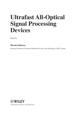 Ultrafast All-Optical Signal Processing Devices