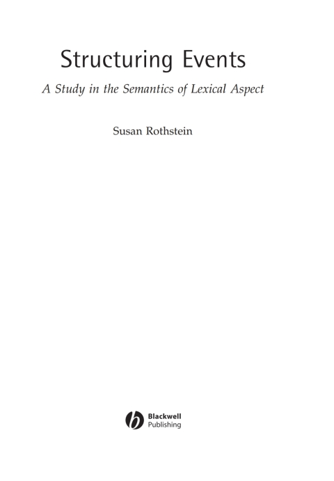 Cover image for book Structuring Events