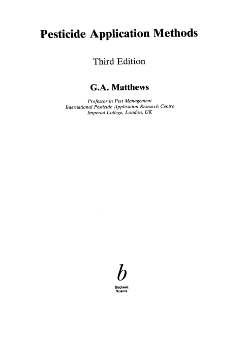 Pesticide Application Methods 