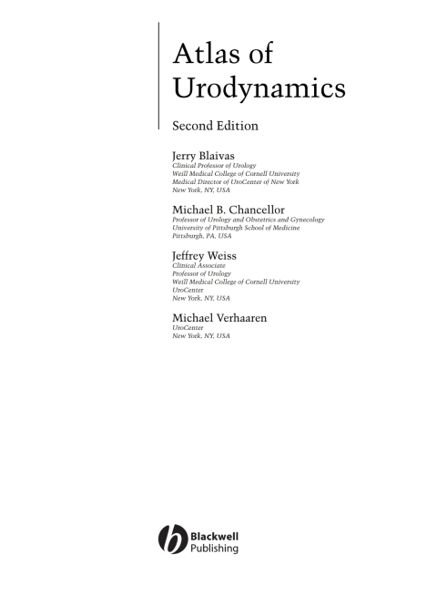 Atlas of Urodynamics 