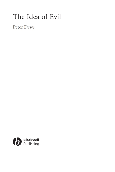 Cover image for book The Idea of Evil