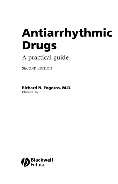 Cover image for book Antiarrhythmic Drugs