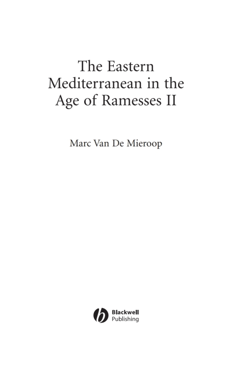 Cover image for book The Eastern Mediterranean in the Age of Ramesses II