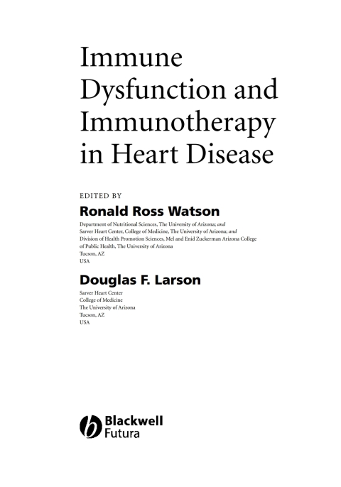 Immune Dysfunction and Immunotherapy in Heart Disease 