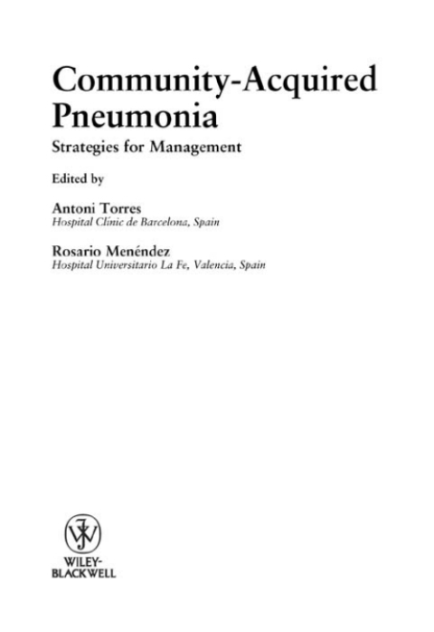 Cover image for book Community-Acquired Pneumonia: Strategies for Management