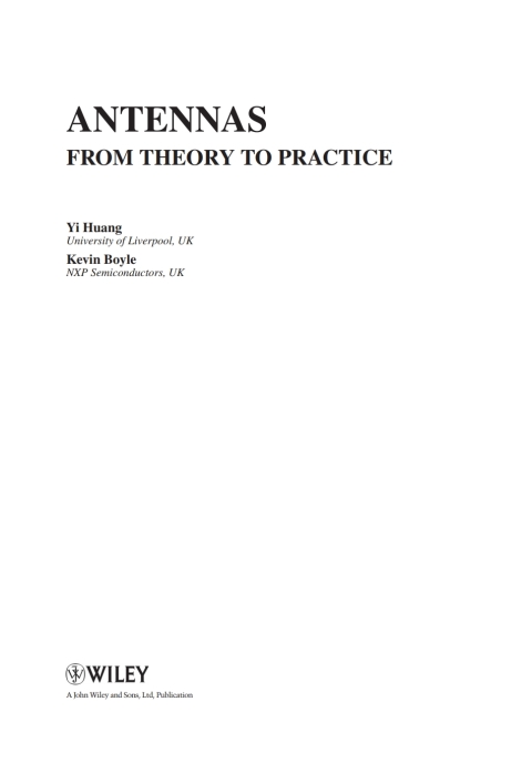 Cover image for book Antennas