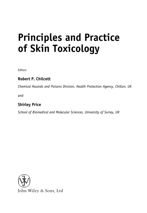 Cover image for book Principles and Practice of Skin Toxicology