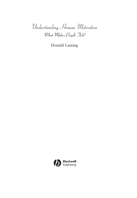 Cover image for book Understanding Human Motivation