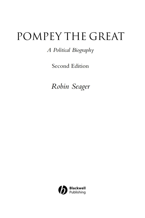 Cover image for book Pompey the Great