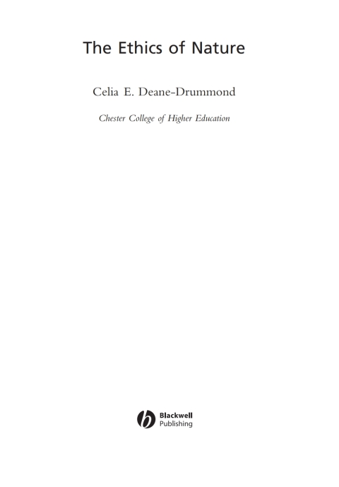 Cover image for book The Ethics of Nature
