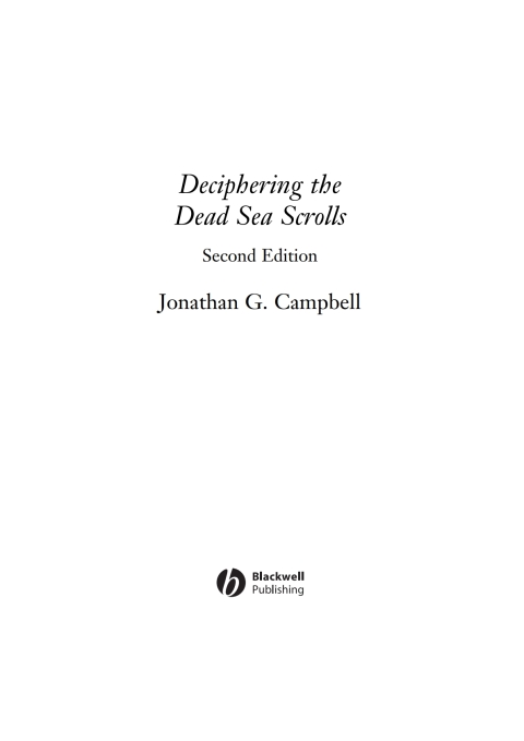 Cover image for book Deciphering the Dead Sea Scrolls