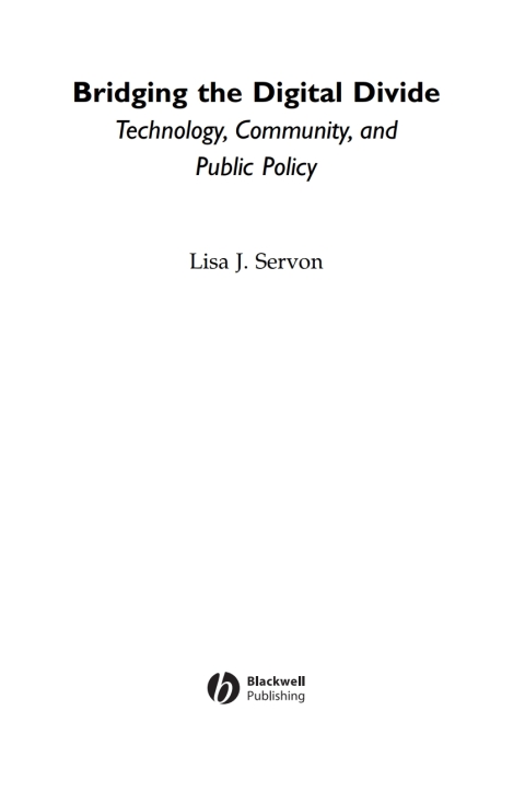 Cover image for book Bridging the Digital Divide
