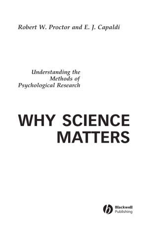 Why Science Matters