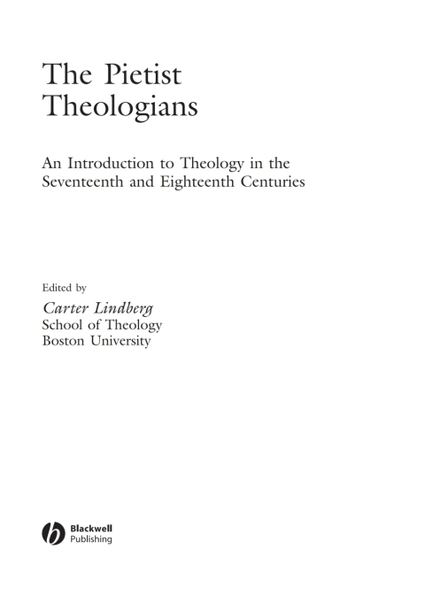 The Pietist Theologians 