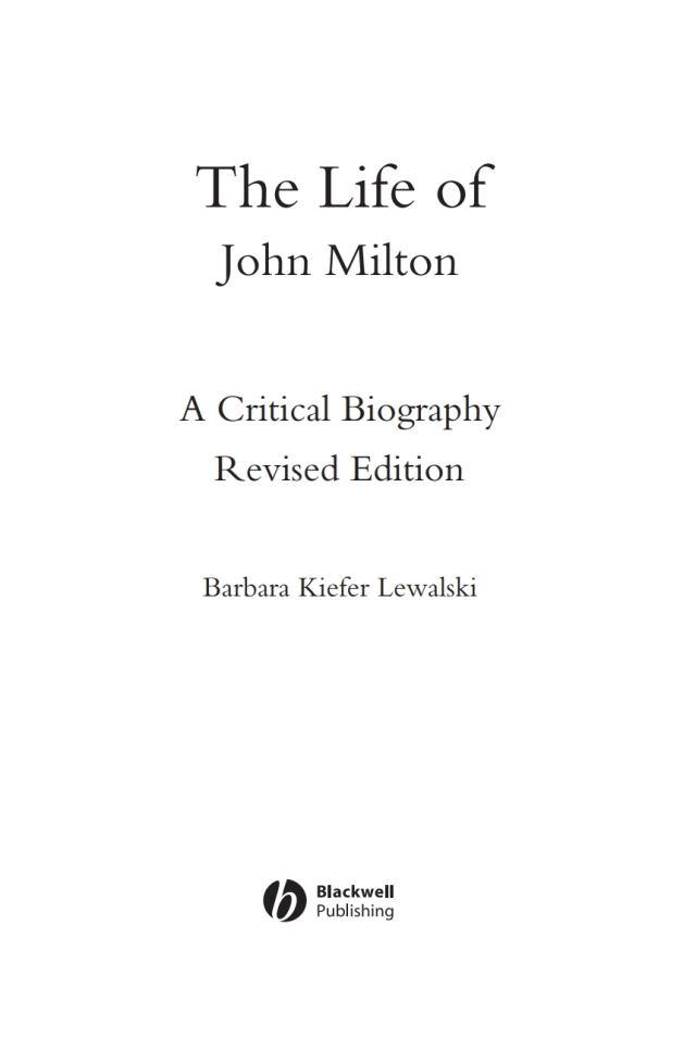 The Life of John Milton