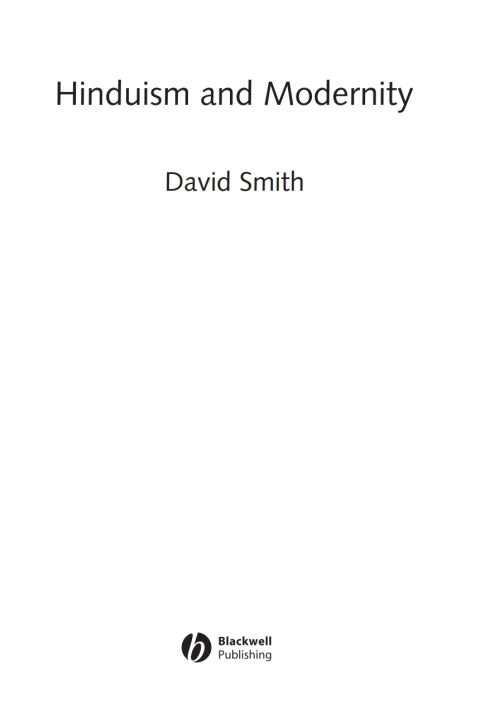 Cover image for book Hinduism and Modernity