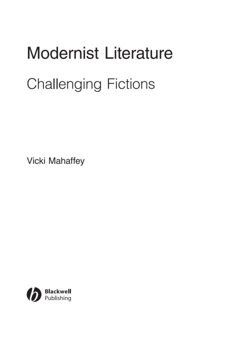 Cover image for book Modernist Literature