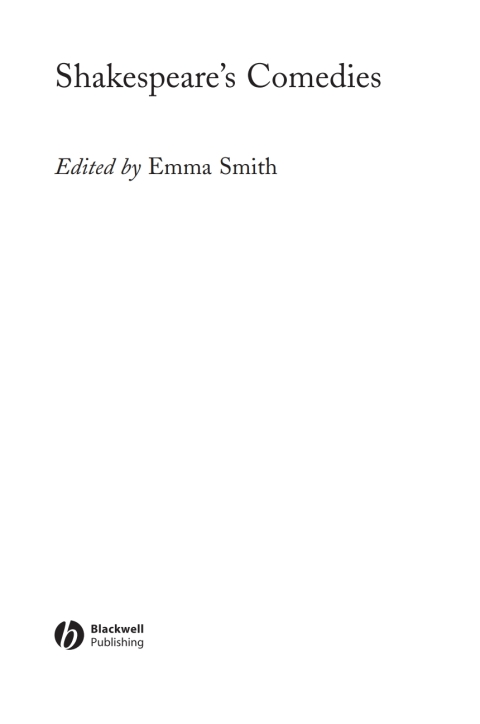 Cover image for book Shakespeare's Comedies
