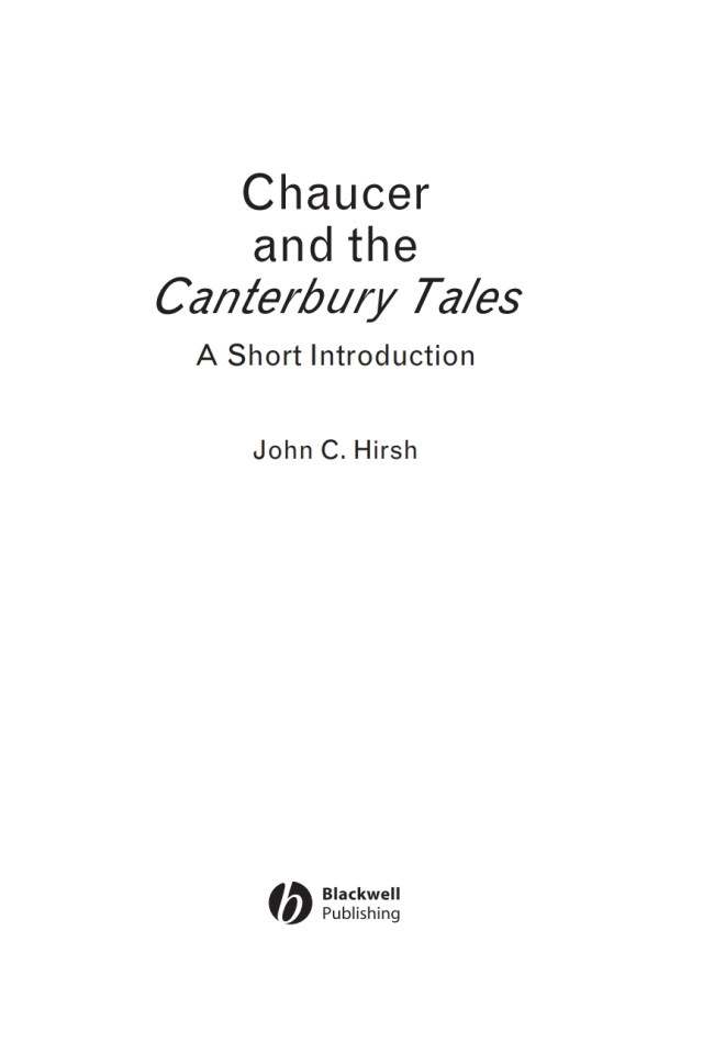 Chaucer and the Canterbury Tales