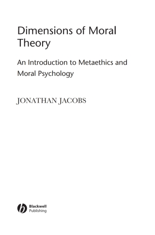 Dimensions of Moral Theory