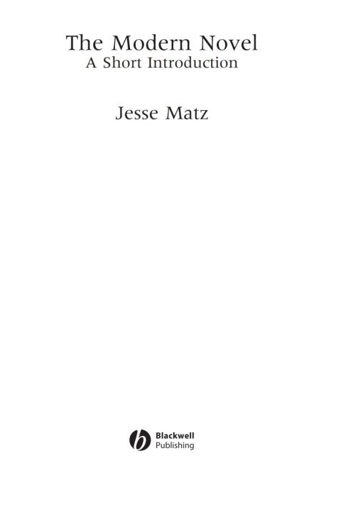 Cover image for book The Modern Novel