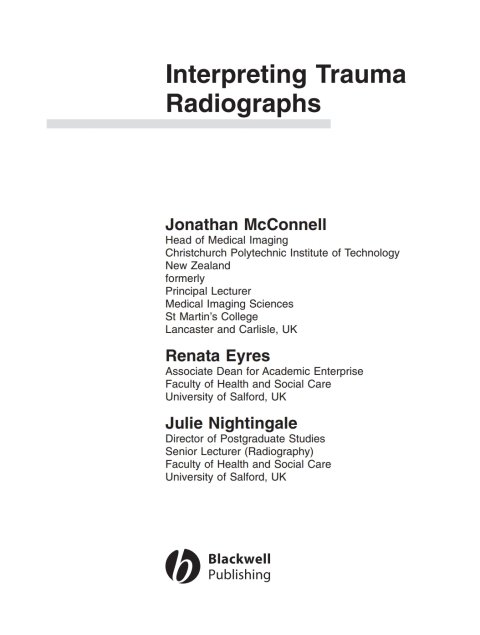Cover image for book Interpreting Trauma Radiographs